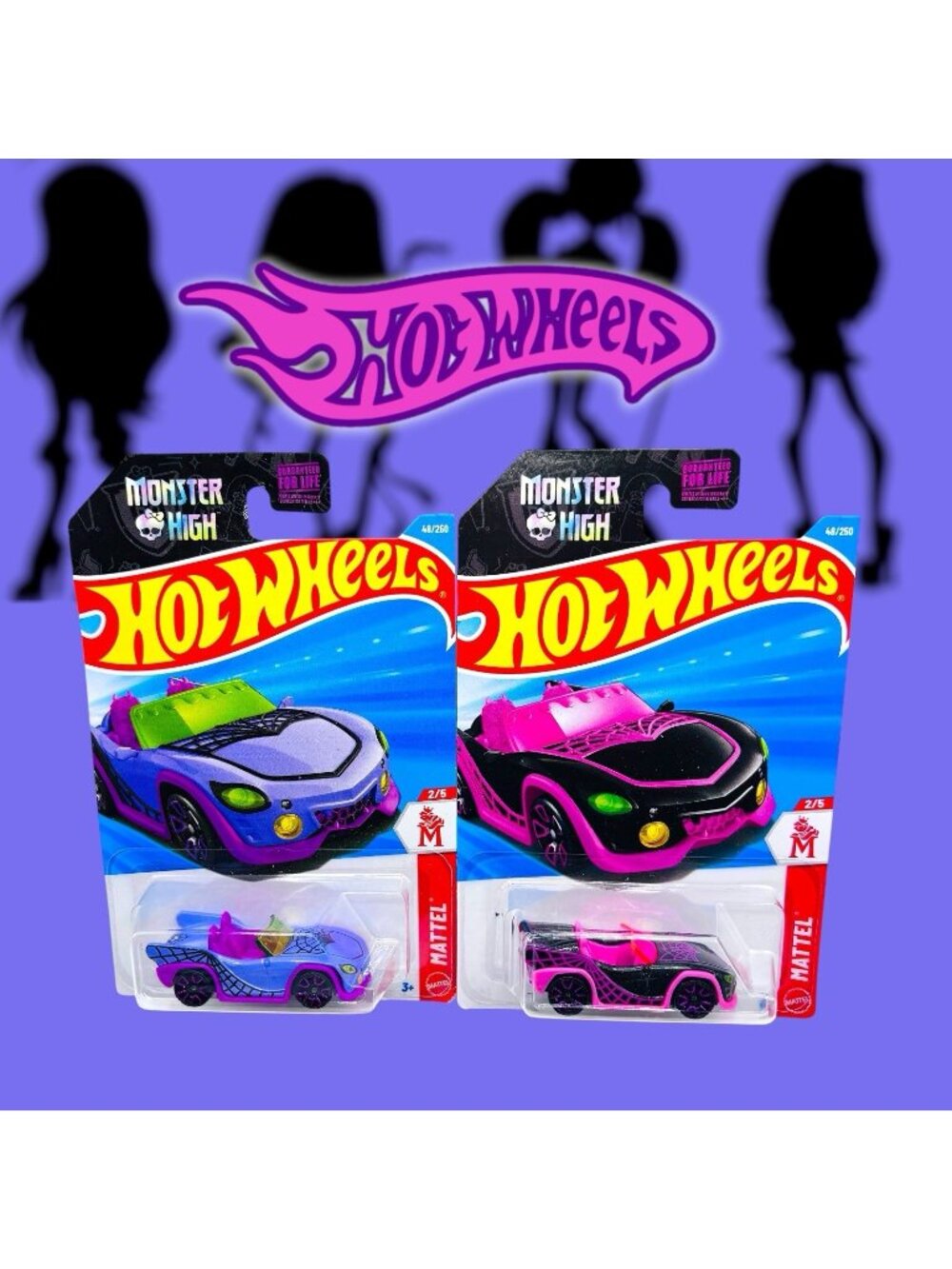 Hot Wheels Monster High Skullector Ghoul Mobile!! 3 Different Color Variations!